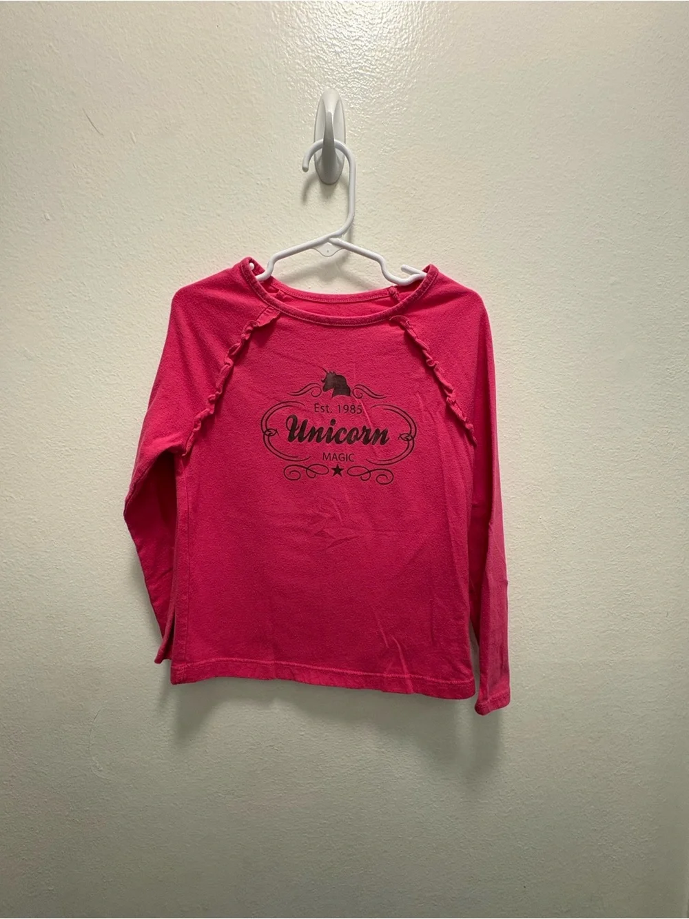 Garanimals Hot Pink Long-Sleeve 'Unicorn Magic' Top